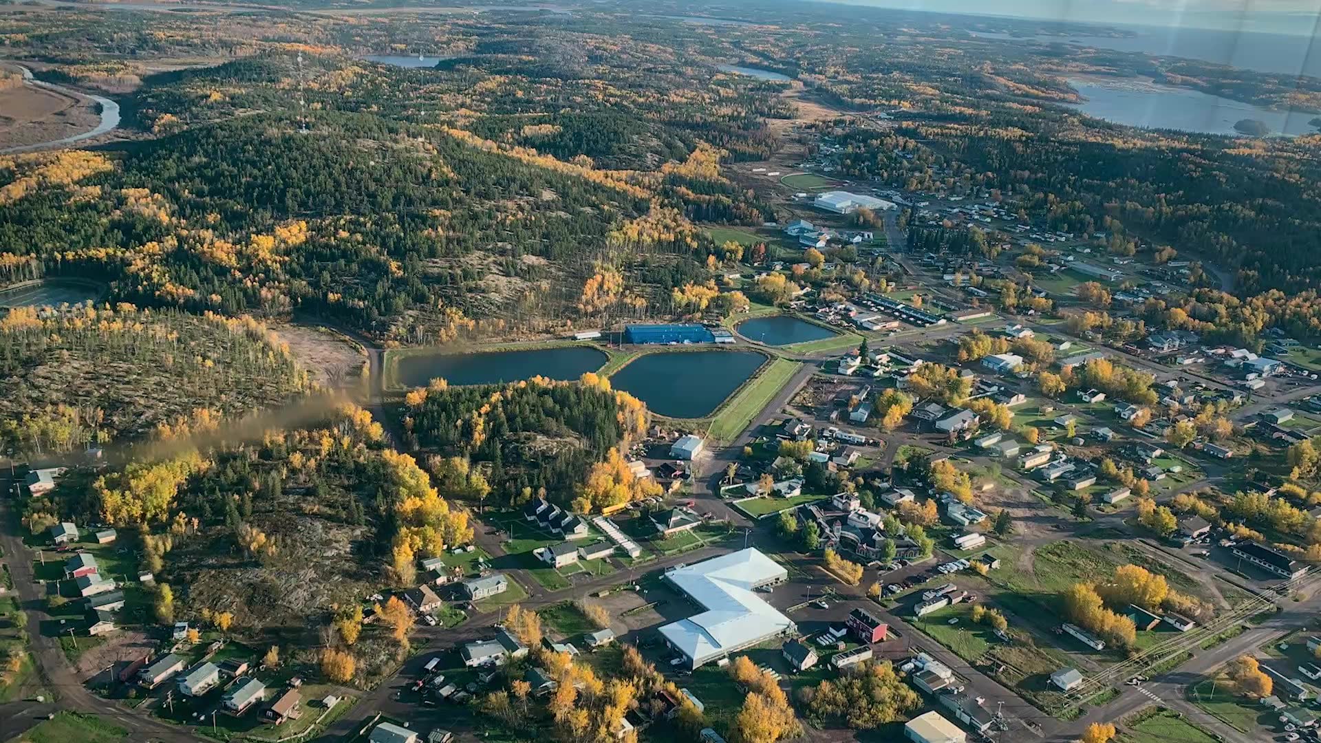 Aerial view of Wood Buffalo region